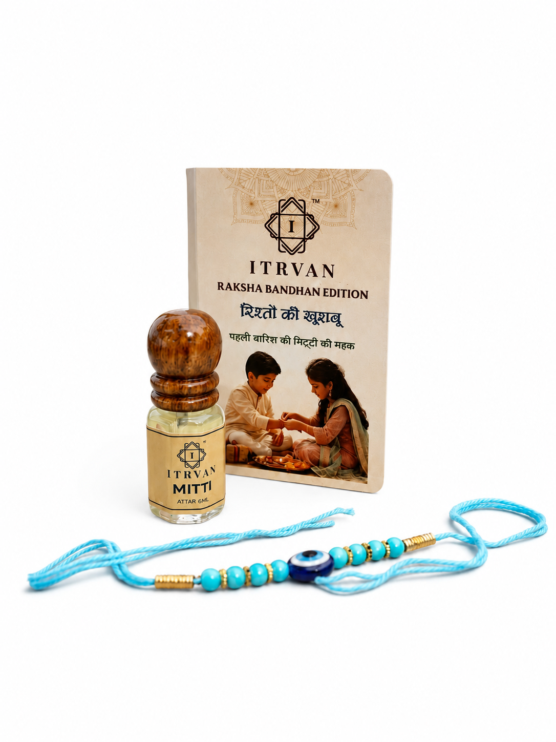 Mitti Attar Raksha Bandhan Gift Edition | Scent of Rain | Gift with Rakhi Card | Alcohol Free Natural Itra For Men And Women| 6ml Itrvan Perfumes